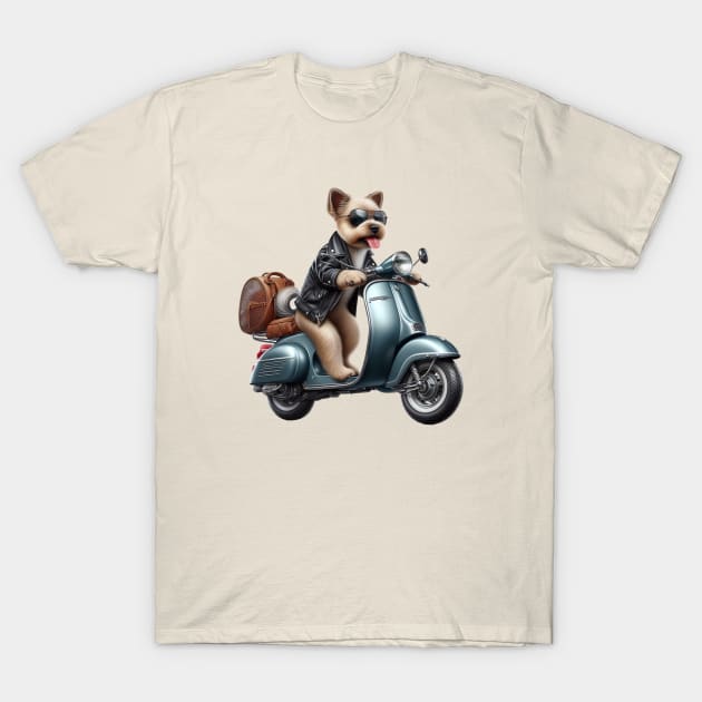 Terrier dog out on the town T-Shirt by The Artful Barker